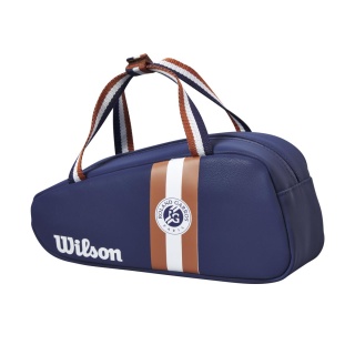 Wilson Kulturbeutel Roland Garros Mini Bag blau/braun/weiss - 1 Stück